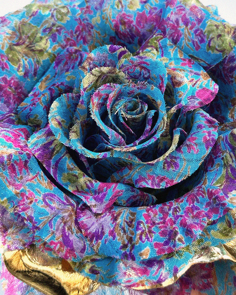 Mhina Blue Brooch